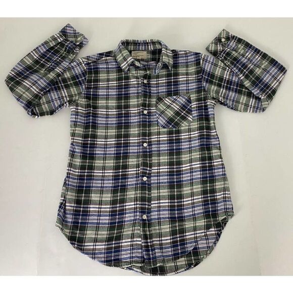 Current / Elliot Flannel Shirt Wear for Love / Love for Wear Green Blue - Size 1 - Picture 1 of 6